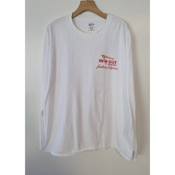 In-N-Out Burger T-Shirt L/S Southern California Classic Cars 1991 Vintage XL - Picture 3 of 10